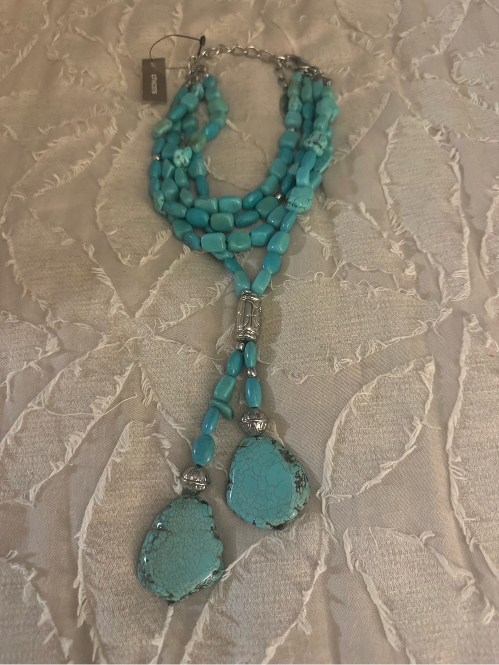 Turquoise Multi-Strand Statement Necklace
